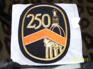 Princeton University 250th Anniversary blazer crest  