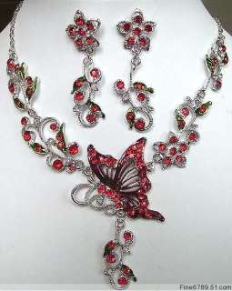 Wholesale 60Set Butterfly Beads Metal Necklaces Earrings  
