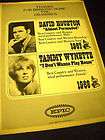 TAMMY WYNETTE and DAVID HOUSTON 1968 Promo Poster Ad
