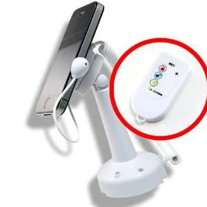 Brand New White Anti Theft Security Alarm Telescopic Cell Mobile Phone 