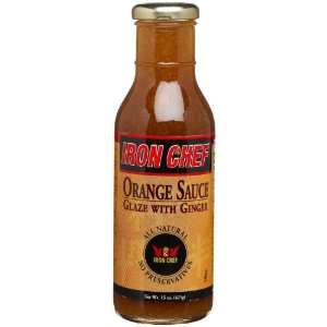 Iron Chef, Sauce Glaze Orange Ginger  Grocery & Gourmet 