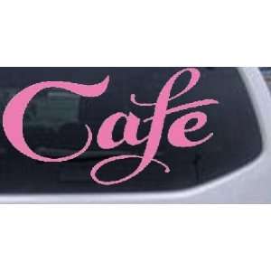 Pink 42in X 22.4in    Cafe Decal Window Sign Business Car Window Wall 