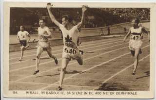 M2620 OLYMPICS 1928 BALL, BARBUTTE, STENZ 400M  