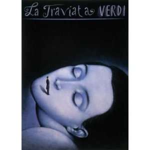 La Traviata by Rafal Olbinski. Size 14.5 inches width by 