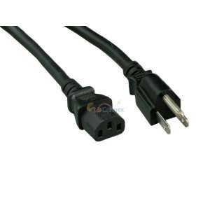  14 AWG Universal Power Cord (IEC320 C13 to NEMA 5 15P) Electronics