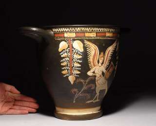 magnificent, extremely rare and large ancient Greek Gnathian Skyphos 