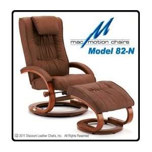  MacMotion Model #82N Bonded Leather Recliner and Ottoman 