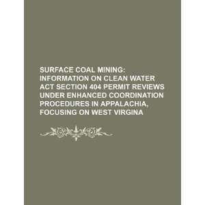  Surface coal mining information on Clean Water Act 