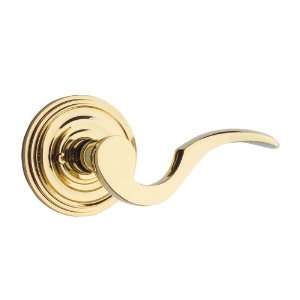   Elements Non Active Dummy Lockset with Wingate Lever, Polished Brass
