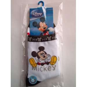  Disney Mickey Socks, White/Black, 20 22 cm Everything 