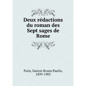   des Sept sages de Rome Gaston Bruno Paulin, 1839 1903 Paris Books