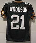 CHARLES WOODSON AUTOGRAPHED/SI​GNED GREEN BAY PACKERS SIZE XL JERSEY 
