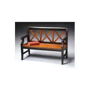  Two Tone Bench with Arms by Butler