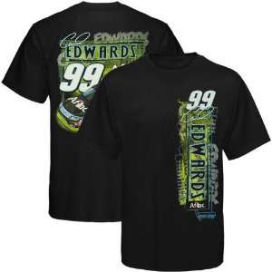  #99 Carl Edwards Black Vertical Driver T shirt Sports 