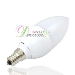  LED Candle Light Bulb Candelabra E12 Warm White 12 SMD 