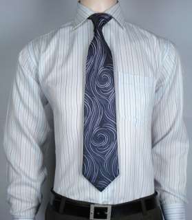 Cuff n Collar Mens Business Dress Shirts Free Tie 1029  