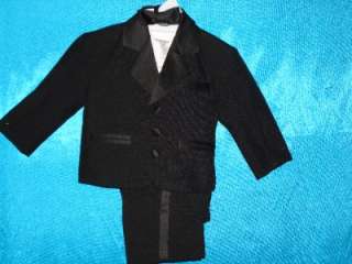 BLACK Baby Tuxedo/Christening wedding/S M L XL 2T c2  