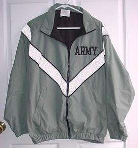   US Army IPFU Physical Fitness Reflective Jacket Size Large  
