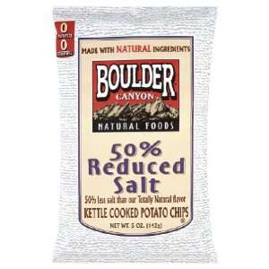 Boulder Canyon Totaly Natural 50% Less Salt, 5 Ounce (Pack of 12 