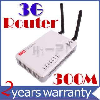 USB 3G WiFi 802.11b/g/n Wireless Broadband Router 300M  