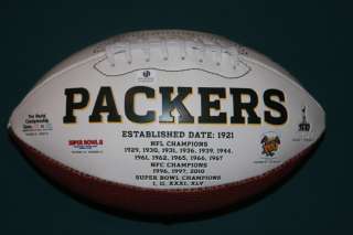 Bart Starr Autographed Green Bay Packers Logo Football   COA  