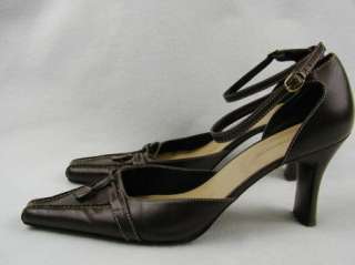 WORTHINGTON Brown Shoes Heels Ankle Pointed 8.5 9  