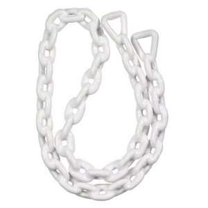 Seachoice White PVC   coated Anchor Lead Chain 1/4x4  