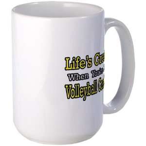  GreatVolleyball Coach Sports Large Mug by  