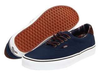   plaid color navy the era 59 is a sophisticated skate shoe for the