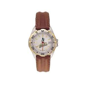  Oakland Athletics Ladies All Star Watch W/Leather Band 