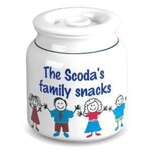  Personalized Cookie Jar with Stick Family   Air Tight 
