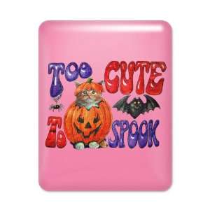  iPad Case Hot Pink Halloween Too Cute To Spook Jack o 