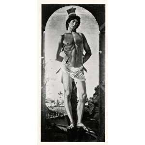  1903 Print Alessandro Botticelli Religious Art Saint Sebastian 