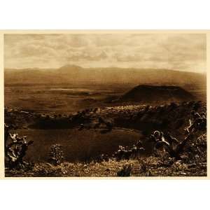  1925 Caldera Volcano Mexico Hugo Brehme Photogravure 
