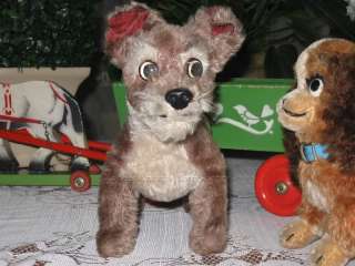 Antique Schuco Disney 60s Lady & The Tramp Mohair Dogs  