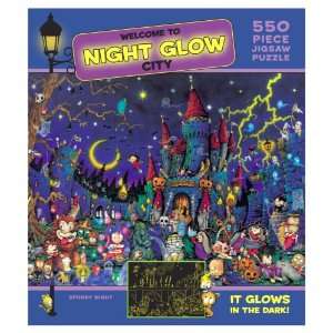  550 Piece Night Glow Puzzle Toys & Games