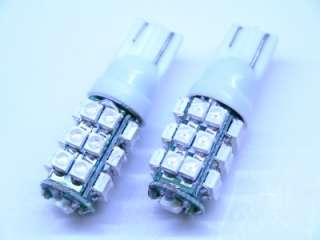 TWO AMBER T10 168 2825 25 SMD LED Parking Lights #32A  