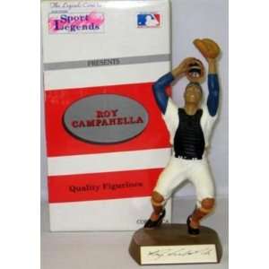  Roy Campanella Signed Salvino Dodgers Figurine Hof   MLB 