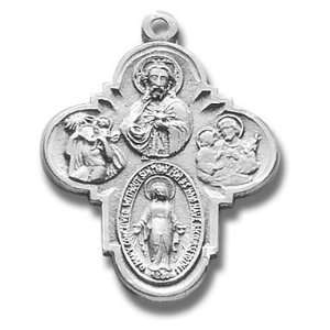   Jesus Mary St. Joseph St. Christopher with 24 Stainless Steel Chain