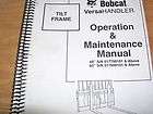 Bobcat Tilt Frame Operation & Maintenance Manual