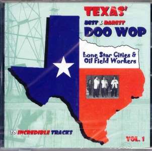 Texas Best and Rarest Doo Wop CD   Vol 1 NEW/SEALED 30 Tracks  