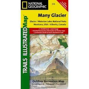  Many Glacier, Glacier National Park Map