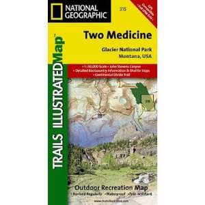  Two Medicine, Glacier National Park Map