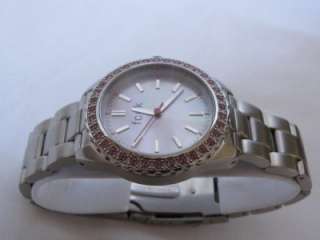 French Connection FCUK Ladies Watch Pink Mother Of Pearl Dial S/S 