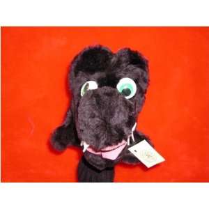    Black Dragon Head Cover with Wiggly Eyes Special