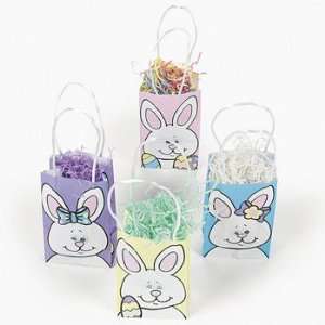 Bunny Mini Bags With Wiggle Eyes   Party Favor & Goody Bags & Plastic 