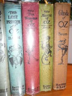 Rare Complete set of 1st editions Wizard of Oz books DJ  