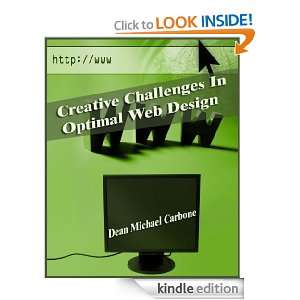   In Optimal Web Design Dean Michael Carbone  Kindle Store