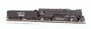 Bachmann N Scale Santa Fe 4 8 4 Steam Locomotive NEW 58152 3783  