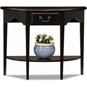 Leick Favorite Finds Collection Demilune Console / Sofa Table in Slate 
